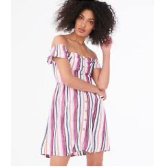 Aeropostale Prarie Dress Fairy Cottage Coquette Rayon Size M Feminine Festival - Picture 3 of 12